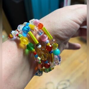 2 Vintage Beaded Bracelets